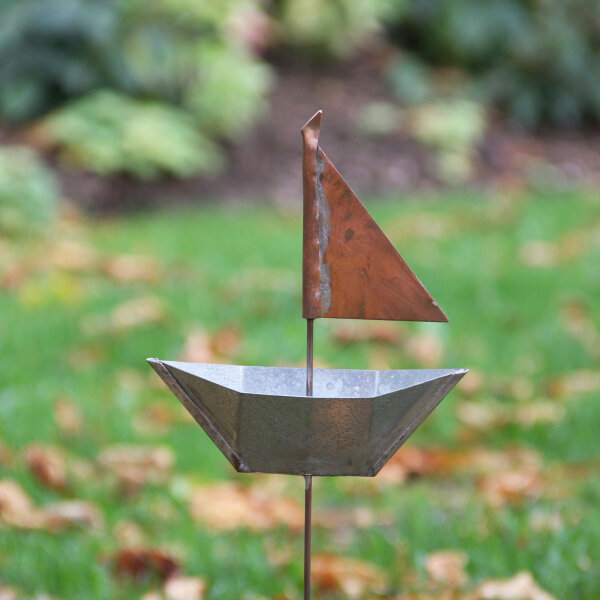 Gartenstecker Boot aus Eisen