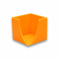 Zettelbox orange ohne Notizklotz